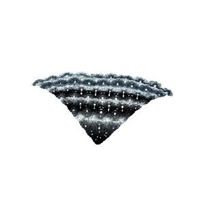 NEW handmade crochet SKULL wrap shawl open front poncho cardigan scarf ONE SIZE